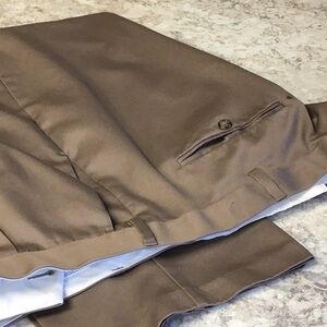 52x32 men’s khakis, double pleats, not cuffed